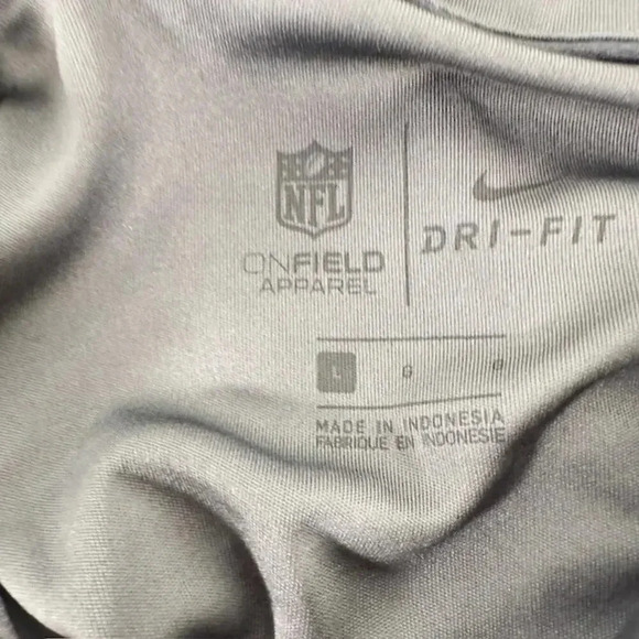 NEW Nike Denver Broncos Crucial Catch Performance Polo Shirt Striped Mens L - Picture 3 of 10